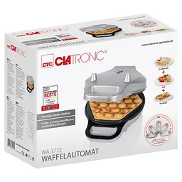 Вафельница бельгийские шарики Clatronic WA 3772 - мініатюра 10