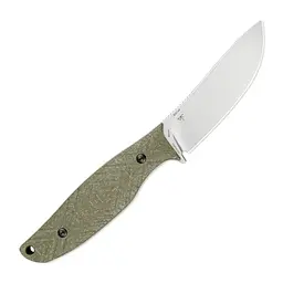 Ніж з чохлом туристичний SRM Fossa 605T-MP, (8.8 см) 14C28N / Micarta зелений - мініатюра 2
