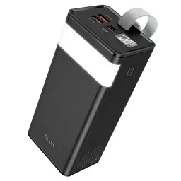 Універсальна мобільна батарея 40000 mAh Hoco J86 Powermaster чорна цифровий LED дисплей 22.5w