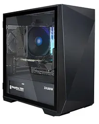 Корпус Zalman Z1 Iceberg, Black, Mid Tower, без БР, для Micro ATX/Mini ITX, 2xUSB 3.0/1xUSB 2.0, макс. CPU - 160 мм / VGA - 330 мм, 3x120 мм, бічна панель із загартованого скла
