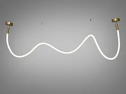 Люстра LED Diasha 9610-2500GAB Шланг 28W, 1540 лм, бронза, для коридору, спальні, кухні та офісу - мініатюра 3