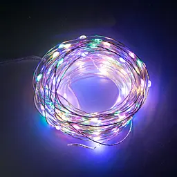 Гірлянда LED Copper, довжина 20 м, 200 діодів, мультиколір, на батарейках - мініатюра 5
