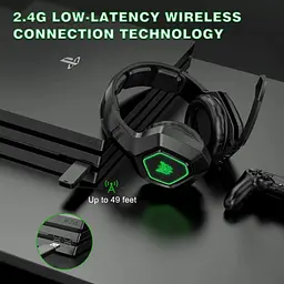 Навушники 2 в 1 комбо Onikuma K10 Gaming with LED 2.4Ghz та 3.5mm - мініатюра 6