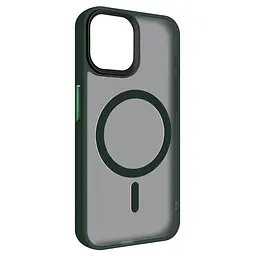 Чохол ArmorStandart Uniq Magsafe для Apple iPhone 15 Dark Green (ARM75320)