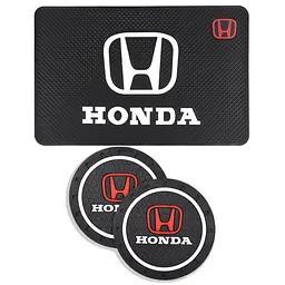 Набір антиковзних килимків для торпеди та підсклянника Honda 3 шт