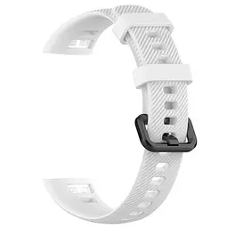 Силіконовий ремінець Primo для фітнес-браслета Huawei Honor Band 4/5 White - мініатюра 2