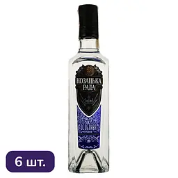 Упаковка горілки Козацька Рада Особлива 40% 3 л (0.5 л x 6 шт.) (260)