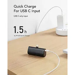 Невеликий портативний зарядний пристрій VEGER 5000 мАгод 20 Вт PD для Iphone lightning - мініатюра 3