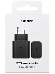 Мережевий зарядний пристрій Samsung 60W Power Adapter (w/o Cable) EP-T6010NBEGWW чорний (7232005) - мініатюра 5