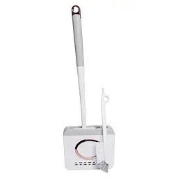 Комплект аксесуарів для туалету з підставкою, сірий Household Cleaning Products HP-35015-48G - мініатюра 3