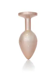 Анальна пробка - Jewellery Pearl Gold Plug Clear M - мініатюра 5