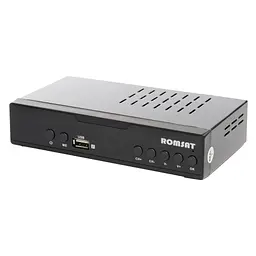 ТВ тюнер Romsat DVB-T2, метал (T7070HD) - мініатюра 1
