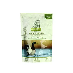 Вологий корм для собак Isegrim Adult Pouch Roots Duck, Hearts Качка з сердечками, овочами, лляною олією і польовими травами, 410 г