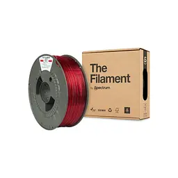 Пластик для 3D-принтера The Filament PETG 1.75 мм TRANSPARENT RED 1 кг (TF-24028) - мініатюра 3