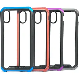Защитный чехол для Apple iPhone Xs Max, разноцветный, Element Case, прозрачный противоударный, панель, пластиковый с металлическим бортиком, защита всего корпуса, прочный, ArmorStandart (ARM53422)