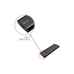 Кишеня зовнішня Dynamode M.2 SSD NVMe/SATA combo USB3.2 GEN2 Type-C aluminium black (DM-CAD-SSD10) - мініатюра 5
