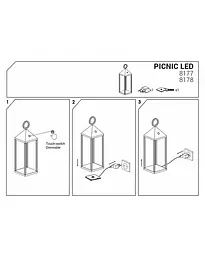Вуличний світильник Nowodvorski 8178 Picnic led - мініатюра 6