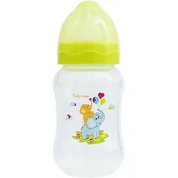 Пляшечка для годування Baby Team з широким горлечком, зелена, 250 мл (1002_зелений) - мініатюра 2