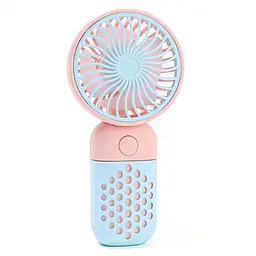 Мінівентилятор акумуляторний Mini Fan Z8 Рожево-блакитний, ручний вентилятор | портативний вентилятор (ST) - мініатюра 3