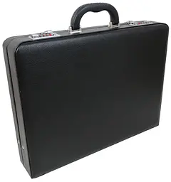 Дипломат чоловічий Portfolio 44х33х8 см Чорний (D17602)