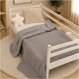 Плед дитячий MirSon Premium Pique Gray 90х110 см (2200013893684) - мініатюра 7