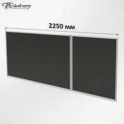 Дошка ТСО шкільна крейдяно-маркерна 3-поверхнева 2250х1000 мм (Графіт/білий) - мініатюра 2