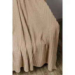 Плед Прованс Cotton 120х200 см бежевий (39527) - мініатюра 2