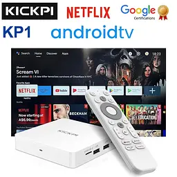 KICKPI KP1 2/32GB Amlogic S905Y4, медіаплеєр 4K HDR, Android 12, сертифікація Google та Netflix, Смарт ТВ приставка - мініатюра 2