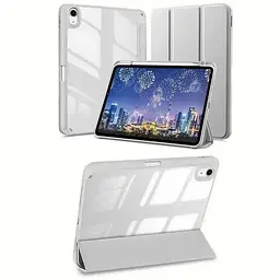 Чохол-книжка BeCover Soft Edge TPU з кріпленням Apple Pencil для Apple iPad Air 11" M2/M3 2024/2025 Gray (711705) - мініатюра 2