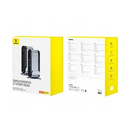 USB-хаб Baseus UnionJoy 17-Port Triple-Display Docking Station Space Grey(USB-C to HDMI4K@60Hz*2+DP4K@60Hz*1+USB3.0*3+USB-C3.0*2+USB2.0*2+PD*1+PC*1+ (B00532304811-00) - мініатюра 2