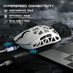 Миша Attack Shark R2 Magnesium Alloy 8K (AS-6972792470900-W) White (G-000004475) - мініатюра 6