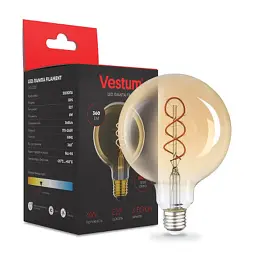 Лампочка Vestum G95 E27 6 Вт 220V 2500K (1-VS-2507)
