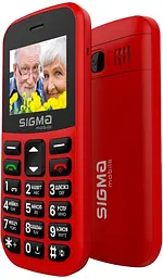 Кнопковий телефон Sigma mobile Comfort 50 Easy (CF115) Type-C червоний - мініатюра 5