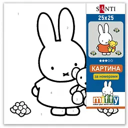 Картина за номерами Santi Miffy. Favourite toy 25х25 см (955551) - мініатюра 2