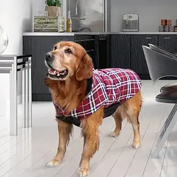 Зимовий водонепроникний двосторонній жилет у клітинку Derby Plaid Red у британському стилі, S Червоний - мініатюра 5