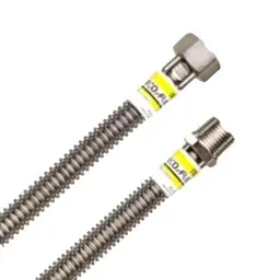 Шланг для газу Eco-Flex Стандарт з нержавіючої сталі d 12 1/2х3/4" В 100 см 30412 - мініатюра 3