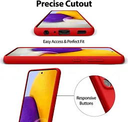 Чохол Soft-Touch Silicone Case для Samsung Galaxy A72 A725 [Red] HC [57240] - мініатюра 4