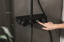 Душова система з термостатом Grohe Euphoria Smart Control System 310 Duo 22120KF0, Чорний матовий - мініатюра 6
