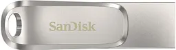 SanDisk Накопичувач 64GB USB 3.1 Type-A + Type-C Dual Drive Luxe Срібний