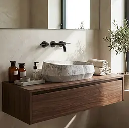 Умивальник Rea Zoe накладний 59x38 см rock matt REA-U0643 - мініатюра 3