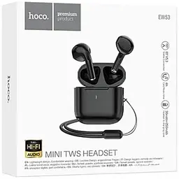 Бездротові навушники Hoco EW53 Lucky true wireless BT headset чорні 6942007600538 - мініатюра 4
