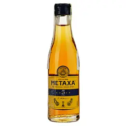 Уцінка. Алкогольний напій Metaxa 5 зірок 38% 0.05 л
