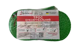 Трос буксирувальний POPUTCHIK 9 т 5 м петля-петля - мініатюра 2