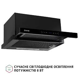 Витяжка телескопічна PERFELLI ISEO 6PWB NERO - мініатюра 9