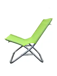 Складний стілець Levistella GP20022303 LIME, сталь, текстилин, зелений, для дачі, 110 кг, 62x48x64 см - мініатюра 2