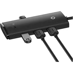 USB-хаб Baseus Lite Series 4-in-1 Hub Adapter Black (WKQX030101) [136670] - мініатюра 4