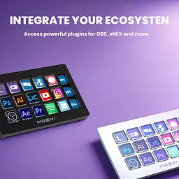 Stream Deck MRSVI 293S White — 16 LCD-кнопок для стріму, OBS і макросів, USB підключення, Білий - мініатюра 2