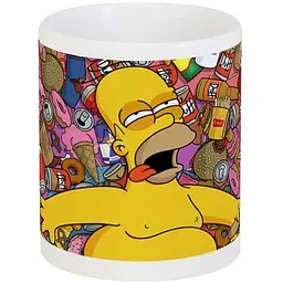 Кухоль GeekLand Гомер Сімпсони The Simpsons 330 мл білий - мініатюра 3