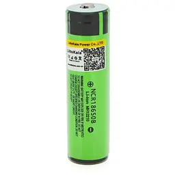 Акумулятор 18650 3400mAh (3200-3400mah), 3.7V (2.75-4.2V), green, PVC BOX Liitokala (Lii-34B-PCB)