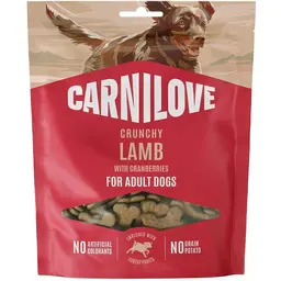 Ласощі для собак Carnilove Crunchy Snack Lamb with Cranberries хрусткі ягня і журавлина 200 г